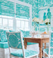 Marine Coral Room Wallpaper - Teal