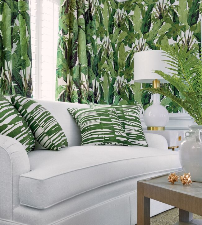 Travelers Palm Room Wallpaper - Green