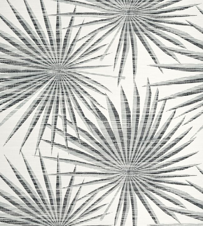 Palm Frond Wallpaper - Silver 