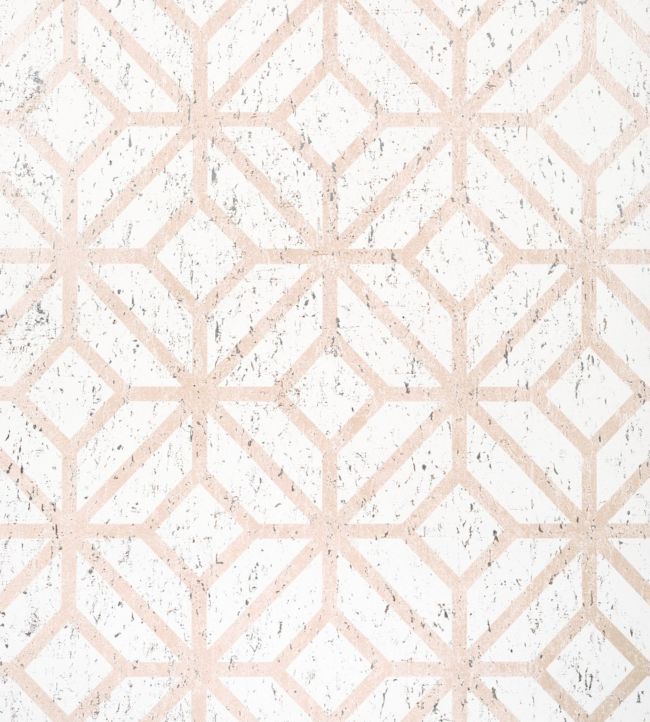 Mamora Trellis Cork Wallpaper - Pink 