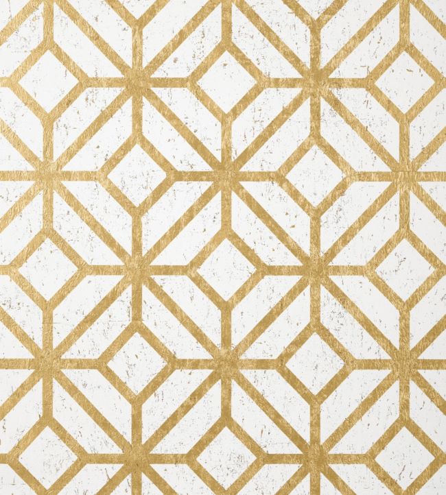 Mamora Trellis Cork Wallpaper - Gold 