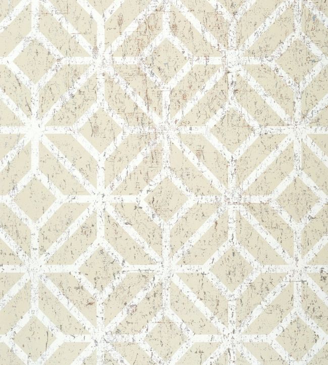 Mamora Trellis Cork Wallpaper - Sand 