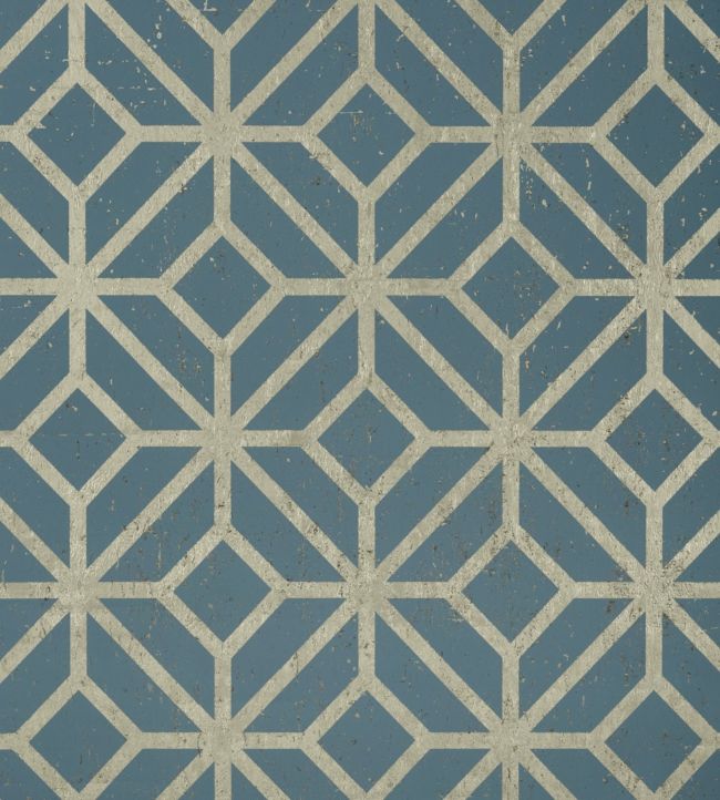 Mamora Trellis Cork Wallpaper - Teal