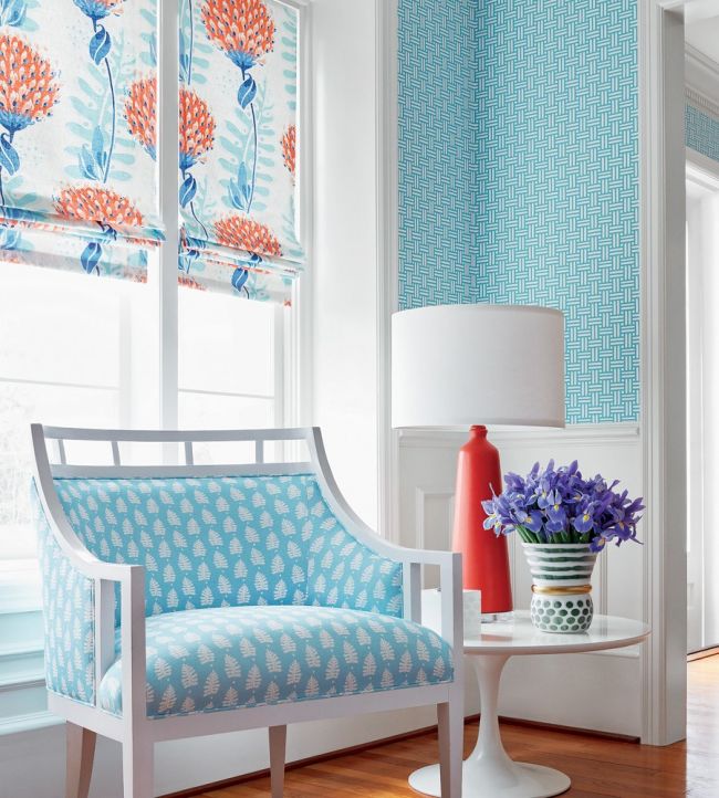 Piermont Room Wallpaper - Teal