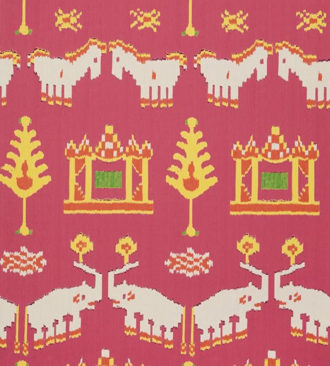 Kingdom Parade Nursey Wallpaper - Red