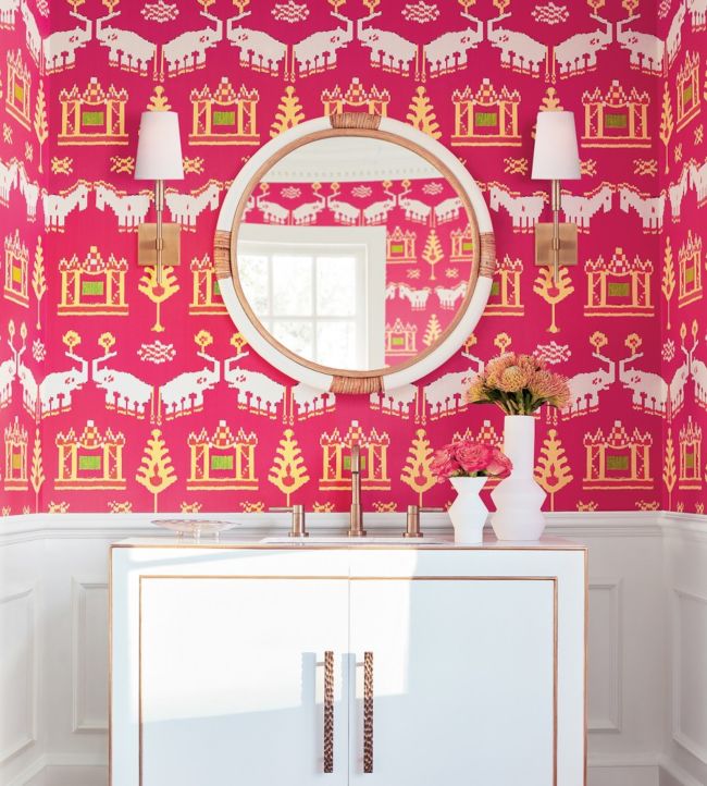 Kingdom Parade Nursey Room Wallpaper - Red