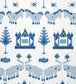 Kingdom Parade Nursey Wallpaper -  Blue 