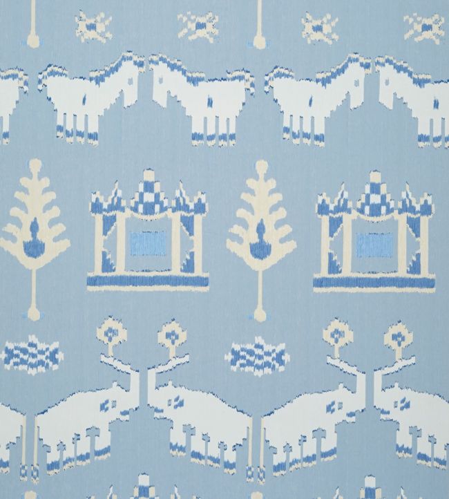 Kingdom Parade Nursey Wallpaper - Teal