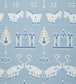 Kingdom Parade Nursey Wallpaper - Teal