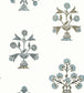 Indian Flower Wallpaper - Gray