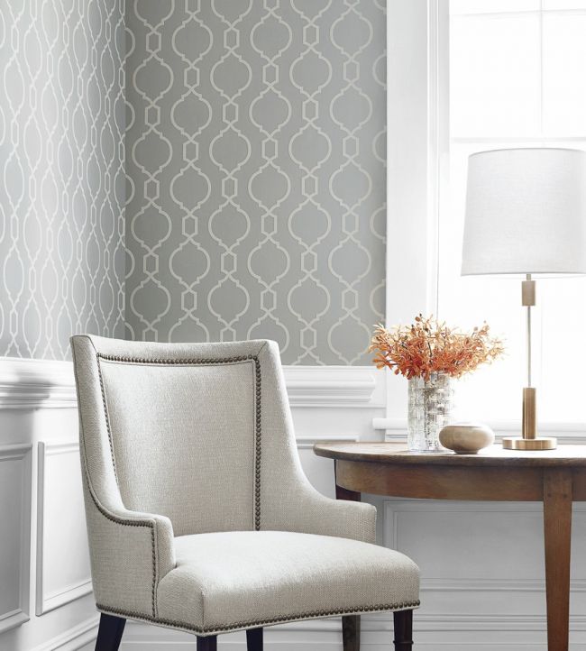 Nisido Bead Room Wallpaper - Silver