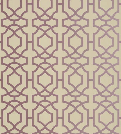 Alston Trellis Wallpaper - Purple