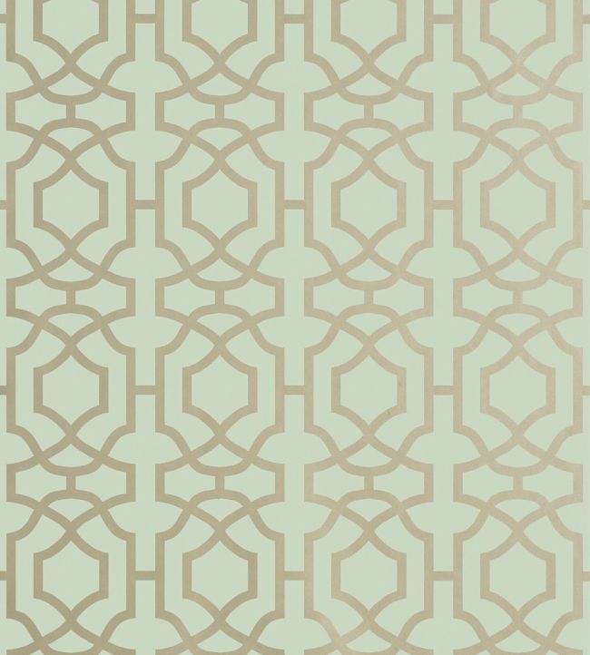 Alston Trellis Wallpaper - Teal