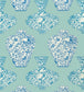 Imari Vase Wallpaper - Teal