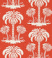 Palm Island Wallpaper - Red 