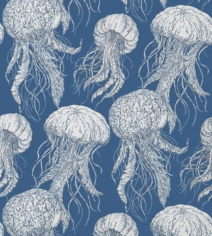 Jelly Fish Bloom Wallpaper - Blue