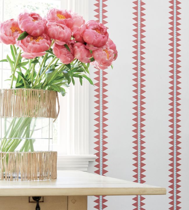 Reno Stripe Room Wallpaper - Pink