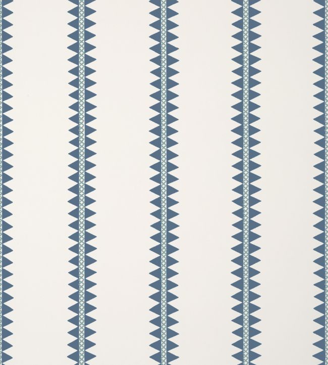 Reno Stripe Wallpaper - Blue