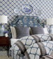 Austin Diamond Room Wallpaper - Blue