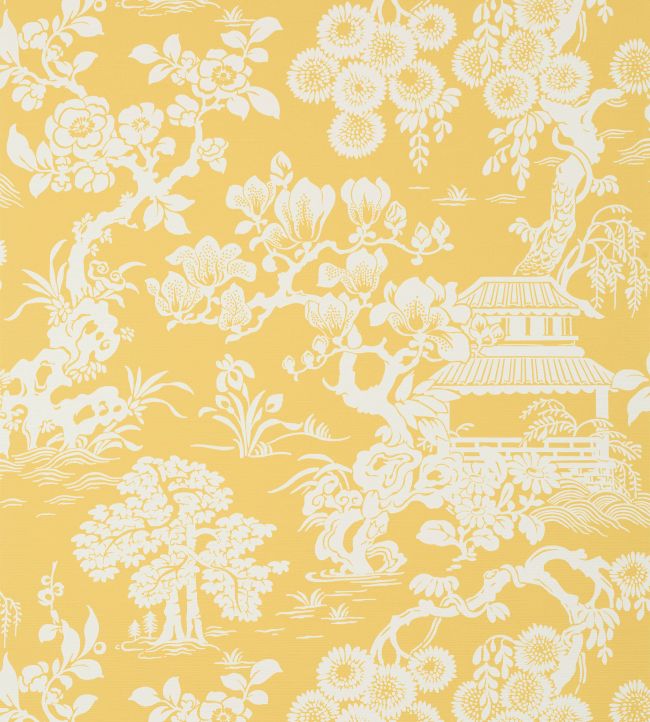 Japanese Garden Wallpaper - Yellow