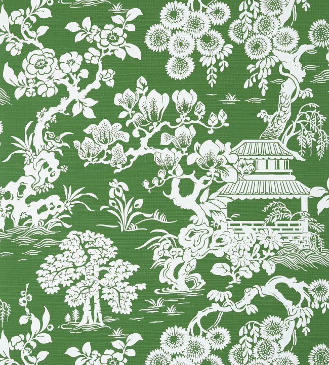 Japanese Garden Wallpaper - Green