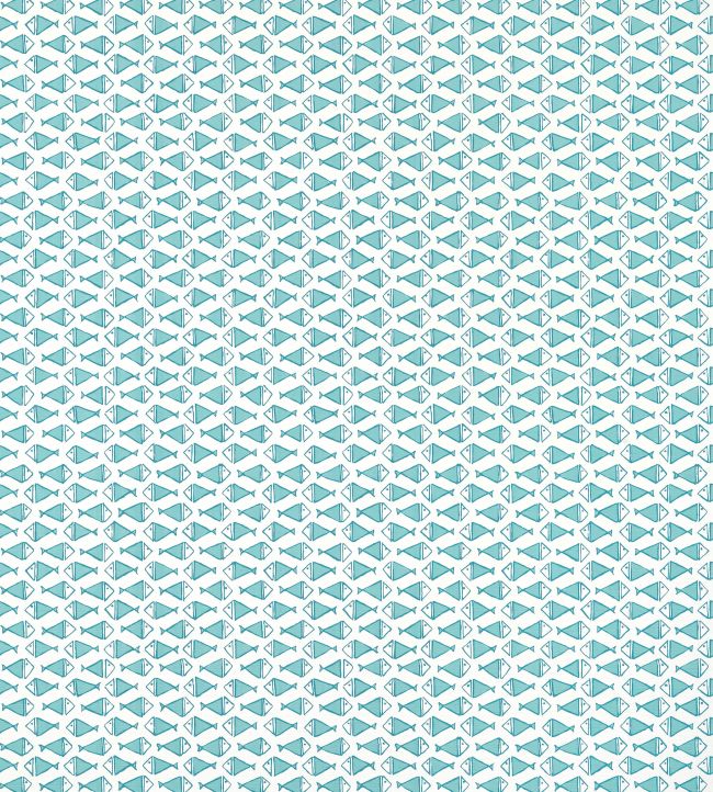 Pisces Wallpaper - Teal 