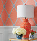 Turnberry Trellis Room Wallpaper 2 - Orange