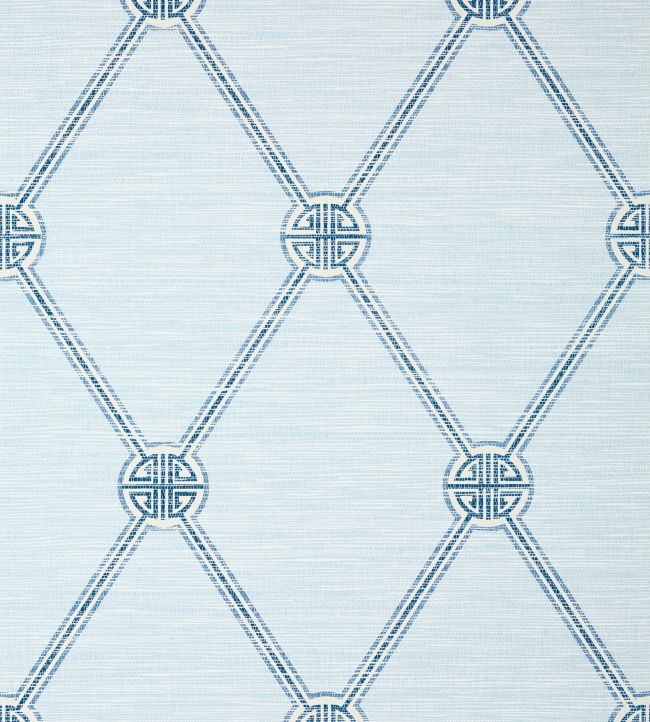 Turnberry Trellis Wallpaper - Teal 