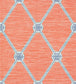 Turnberry Trellis Wallpaper - Orange 