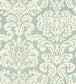 Trelawny Damask Wallpaper - Gray 