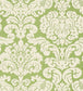 Trelawny Damask Wallpaper - Green 