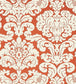 Trelawny Damask Wallpaper - Orange 