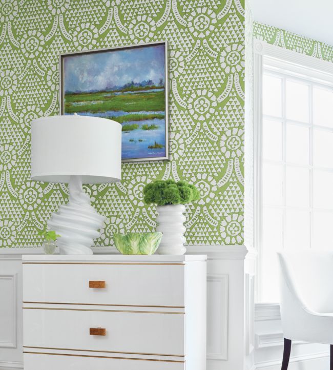 Chamomile Room Wallpaper - Green