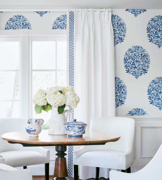 Ridgefield Room Wallpaper - Blue 