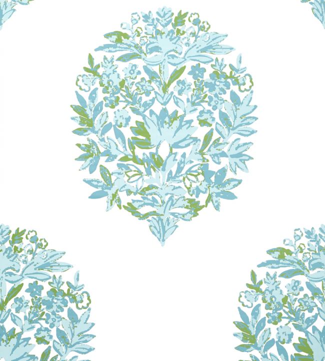 Ridgefield Wallpaper - Teal 