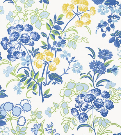 Spring Garden Wallpaper - Blue 