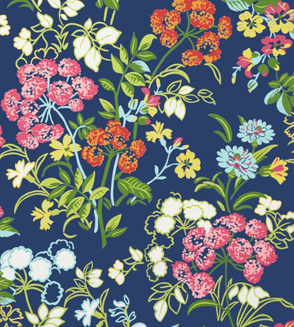 Spring Garden Wallpaper - Blue 