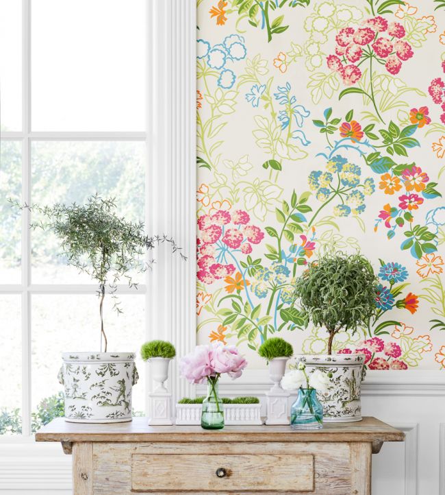 Spring Garden Room Wallpaper 2 - Multicolor