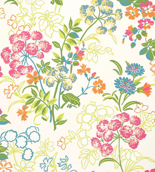 Spring Garden Wallpaper - Multicolor