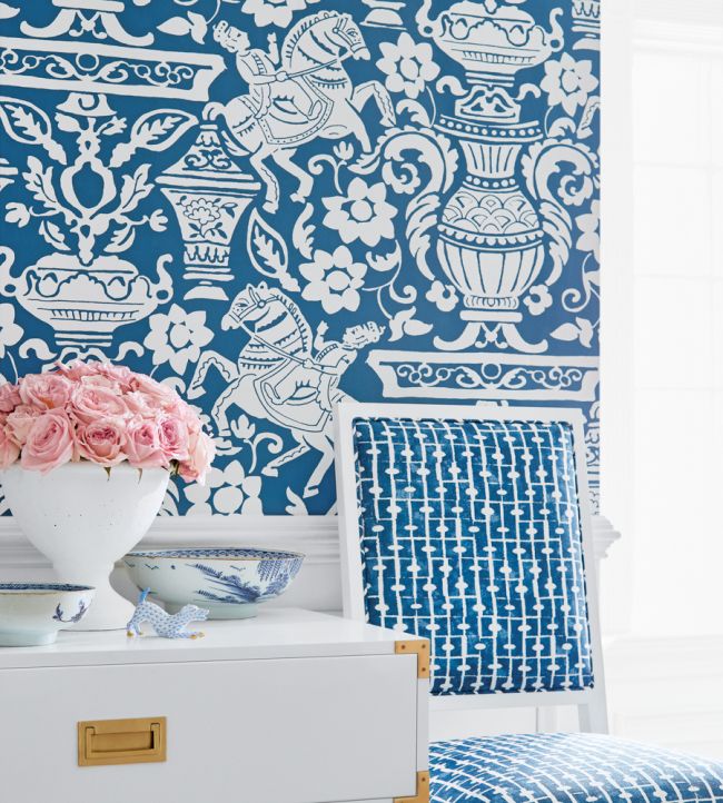 Galway Room Wallpaper 2 - Blue