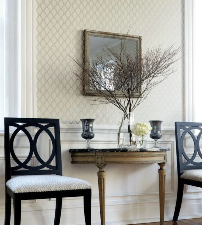 Rothbury Trellis Room Wallpaper 2 - Gray