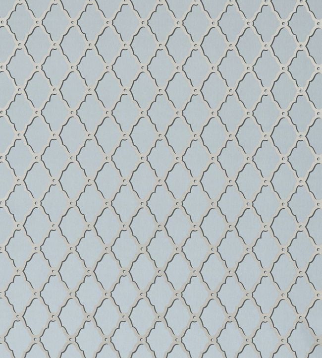 Rothbury Trellis Wallpaper - Teal 