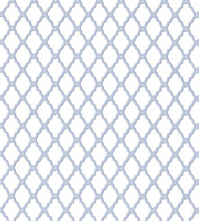 Rothbury Trellis Wallpaper - Blue 