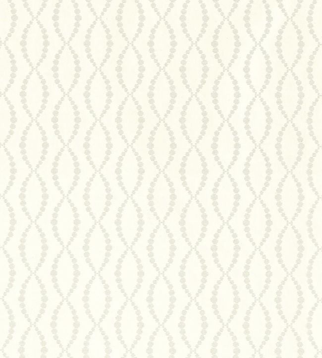 Beaded Trellis Wallpaper - Cream