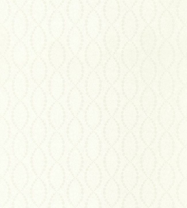 Pearl Trellis Wallpaper - White 