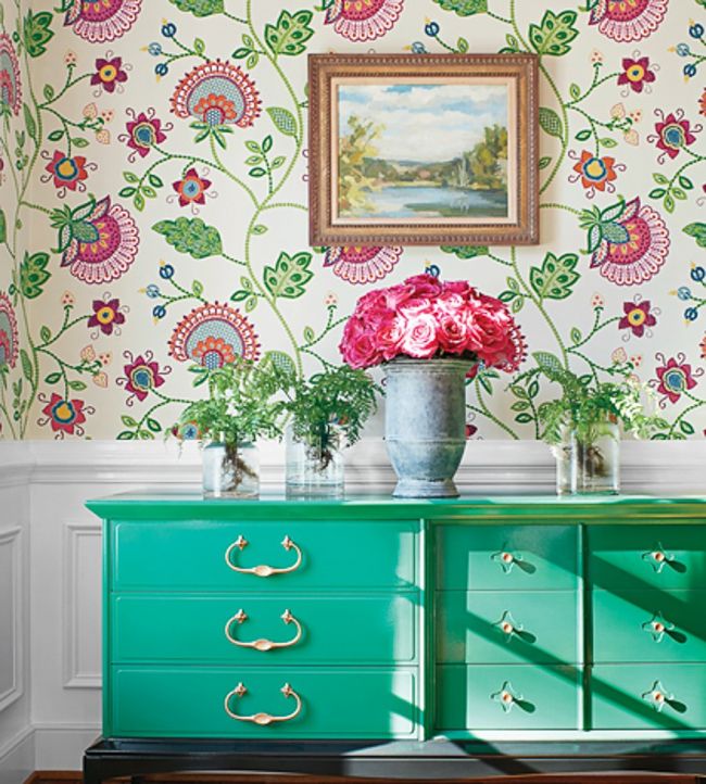 Portofino Room Wallpaper - Pink