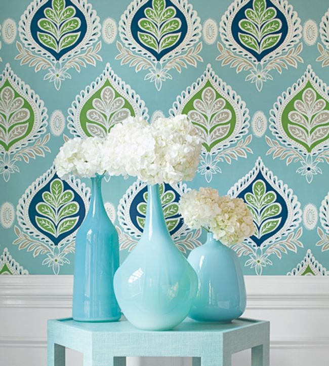 Midland Room Wallpaper - Teal