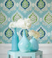 Midland Room Wallpaper - Teal