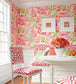 Waterford Floral Room Wallpaper - Pink 