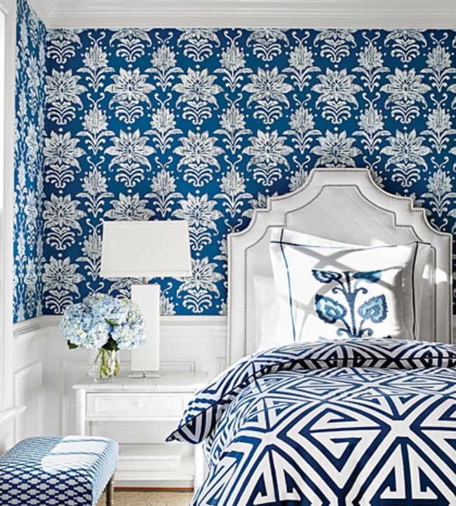 Tanglewood Room Wallpaper - Blue